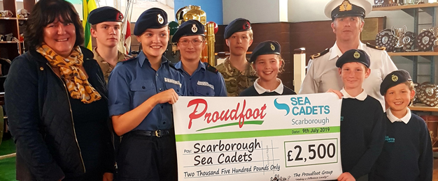 £2,500 Donation To Scarborough Sea Cadets