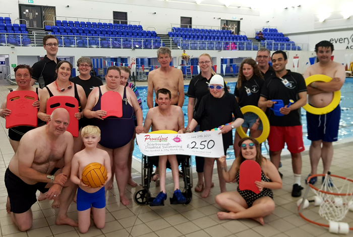 Proudfoot MADL Donation Scarborough Disabled Swimming Group