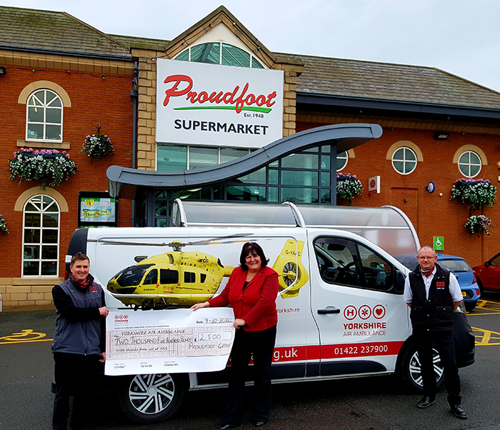 Proudfoot Donate £2,500 To Yorkshire Air Ambulance