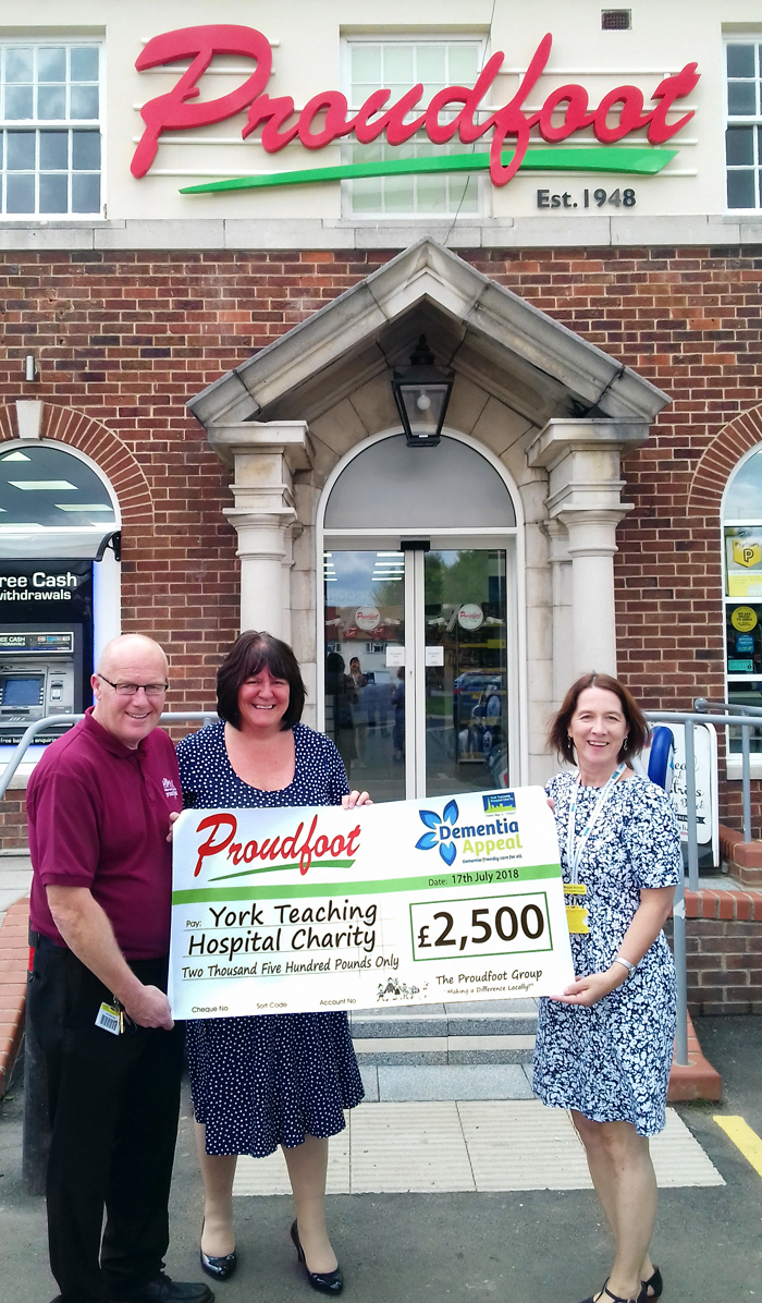 £2,500 Donation To Dementia Appeal