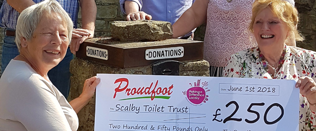£250 MADL Donation To Scalby Toilet Trust
