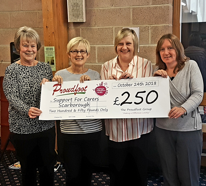 MADL Donation To Support For Carers Scarborough