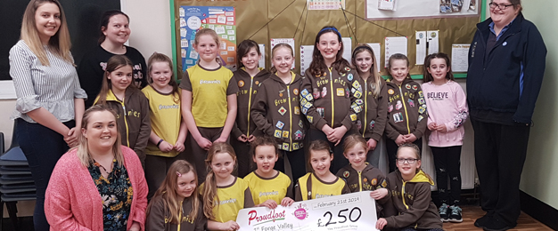 Proudfoot Donation To 1st Forge Valley Brownies