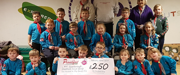 Proudfoot Donation To 49th Eastfield Scout Group