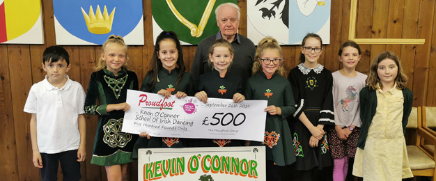 Proudfoot Donate £500 To Irish Dancing School