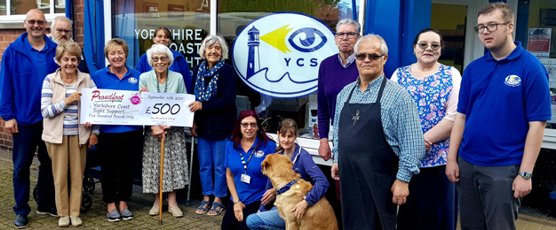 £500 Donation To Yorkshire Sight Support