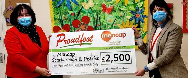 Proudfoot £2500 Donation To Scarborough and District Mencap