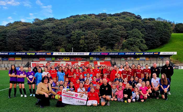Proudfoot supermarkets Make a Difference for Scarborough Ladies FC together with Mars Galaxy Ripple