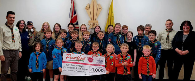 £1,000 Donation to 42nd St Marks Scout Group