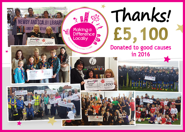£5,100 Donated To Good Causes In 2016
